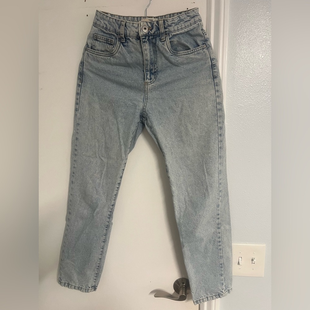 Cotton On Light Blue Straight Leg Jeans